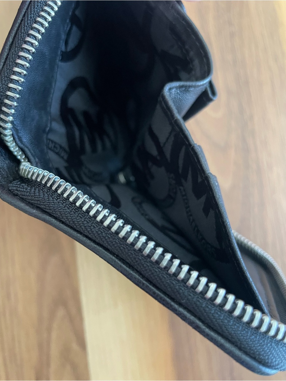 Michael Kors Black Quilted Zip-Around Leather Wallet - Picture 7 of 7
